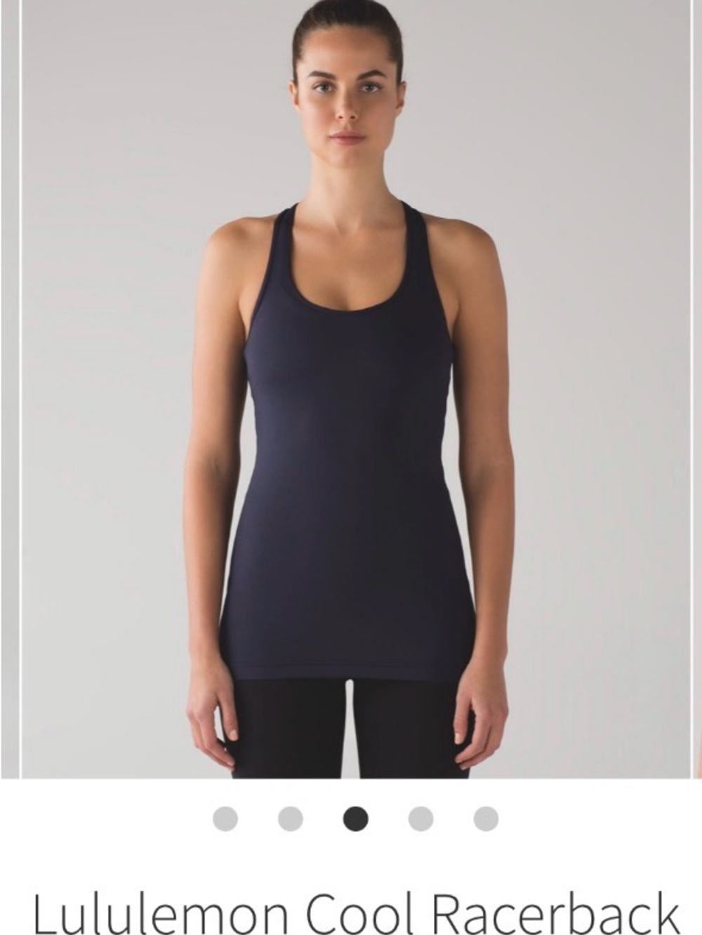 lululemon athletica Black Racerback Performance Tank